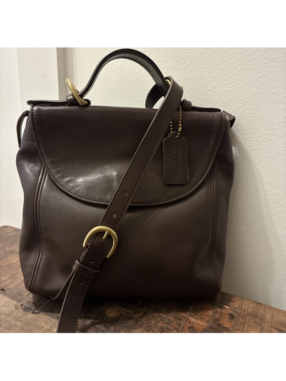 Vintage Coach 1996 Legacy SoHo Collection Top Handle bag in mahogany 4158 - Picture 8 of 8